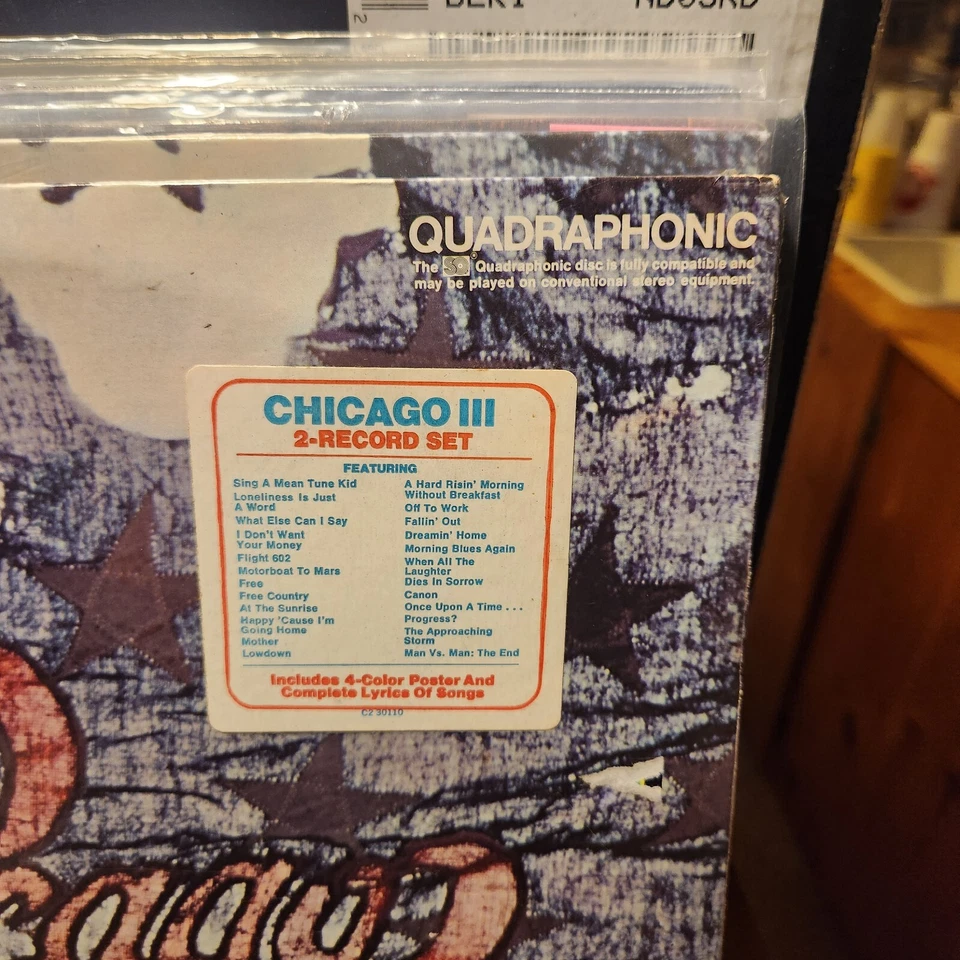CHICAGO III 1st QUADRAPHONIC  Sealed U.S Pressing - Image 2 of 4