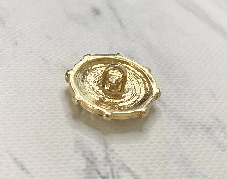 (5) ST. JOHN Collection Sport Black Gold Caviar Buttons Replacement Jacket Shirt - Image 4 of 4