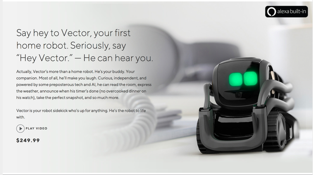 Anki 000-0075 Vector Home Companion Robot for sale online | eBay