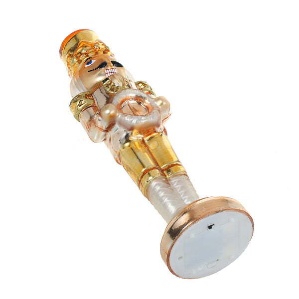 SINT Gold Lightup Nutcracker Figurine, 12.7" for Tabletop