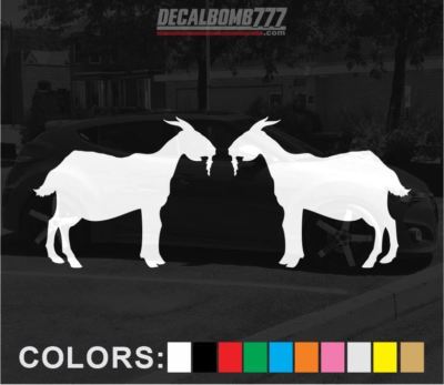 Billy Goat Sticker Set of 2 Billy Goat Decals Stickers Turbo Truck Hunt Race Kayak Diesel ...