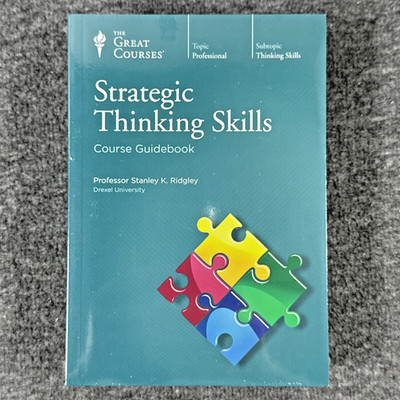 The Great Courses: Strategic Thinking Skills Book & CD Brand New Factory Sealed