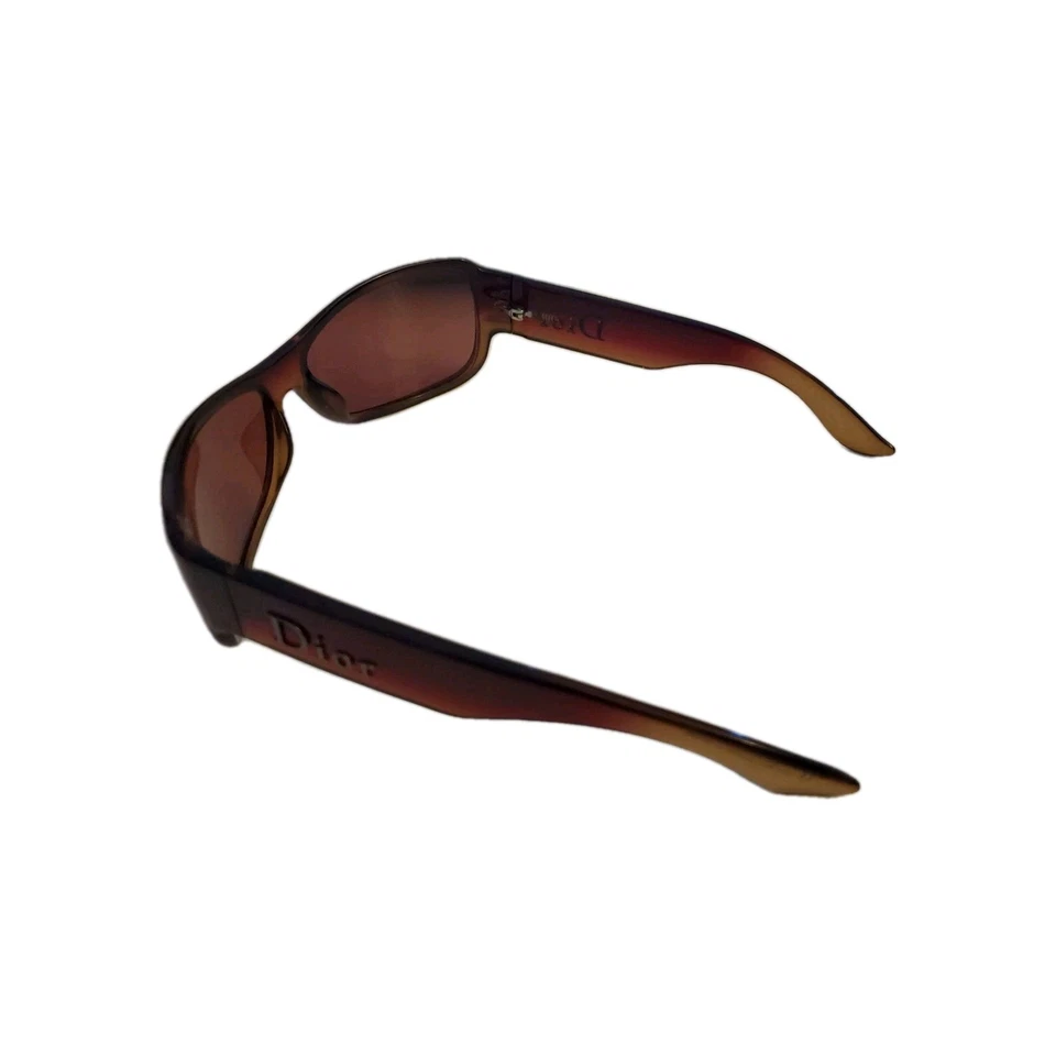 Очки солнцезащитные Christian Dior квадратной формы серебряный логотип монограмма буквы красный коричневый - Изображение 2 из 4