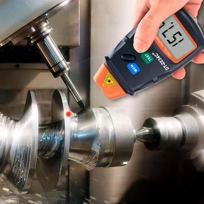 Digital Laser Umdrehungsmesser Berührungsloser Tachometer LCD Drehzahlmesser DHL