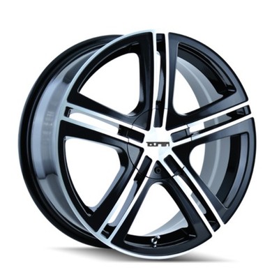 16'' Touren TR62 16x7 Black Machined Face Machined Lip 4x100 4x4.5 Wheel 40mm Rim