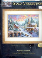 Gold Collection Cross Stitch Kit Holiday Village Christmas 8783 Boehme