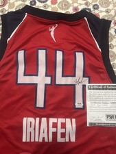 Kiki Iriafen Washington Mystics Autograph Signed Jersey! Psa Coa 