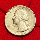 1963-P Washington Quarter, 90% Silver, Nice Grade and Details-Album Filler