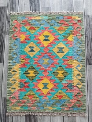 Handwerk Handarbeit Afghan Teppich Kelim Teppich Traditionell Orientalisch Wollteppich, 83x65 CM