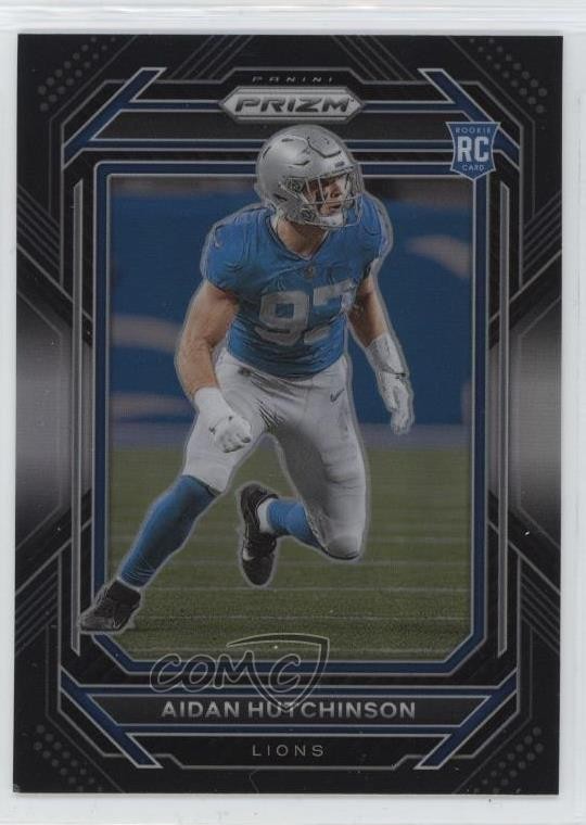 2022 Panini Chronicles Prizm Black Silver Aidan Hutchinson #PB-16 Rookie RC