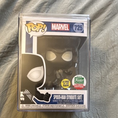 Funko Pop! Vinyl Spider-Man Symbiote Suit #725 Marvel GITD Funko Shop LE