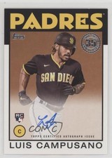2021 Topps Update 1986 Topps Baseball Luis Campusano #86B-LC Auto md3