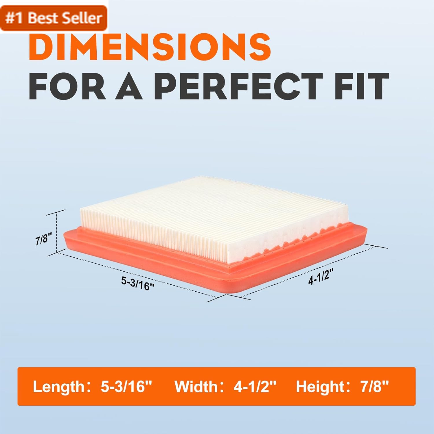 Hipa 17211-Z8B-901 Air Filter for Honda GCV160 GCV160LAO GCV170 GCV170LA GCV190