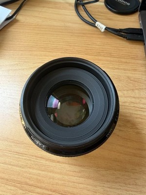 Canon EF 50mm f/1.2L USM Lens w/ Caps.