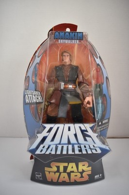 STAR WARS ANAKIN SKYWALKER FORCE BATTLERS LIGHTSABER ATTACK 2005 NIB