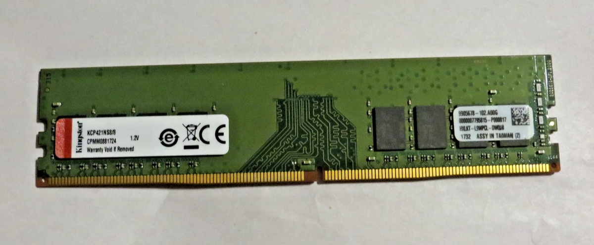 Kingston DDR4 SDRAM 8 GB Capacity per Module Memory (RAM) for sale