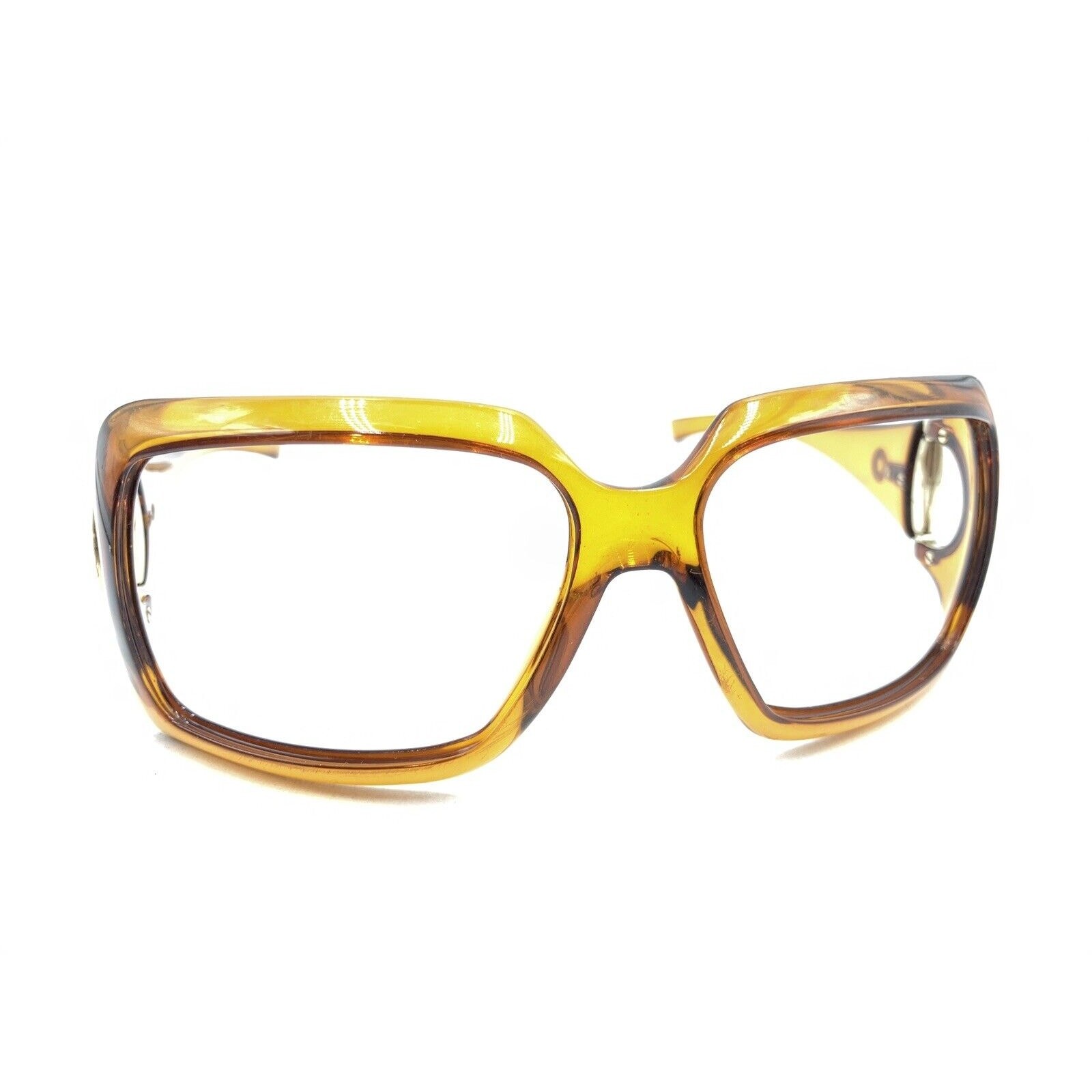 Gucci Translucent Brown Square Oversize Wrap Sung… - image 1