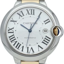 CARTIER Ballon Bleu Watch LM 42mm Automatic W69009Z3 K18YG/Stainless Steel m...