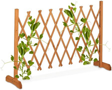 Staccionata in Legno Di Abete Estensibile Fino a 150 Cm E Alta 90 Cm, Color Natu