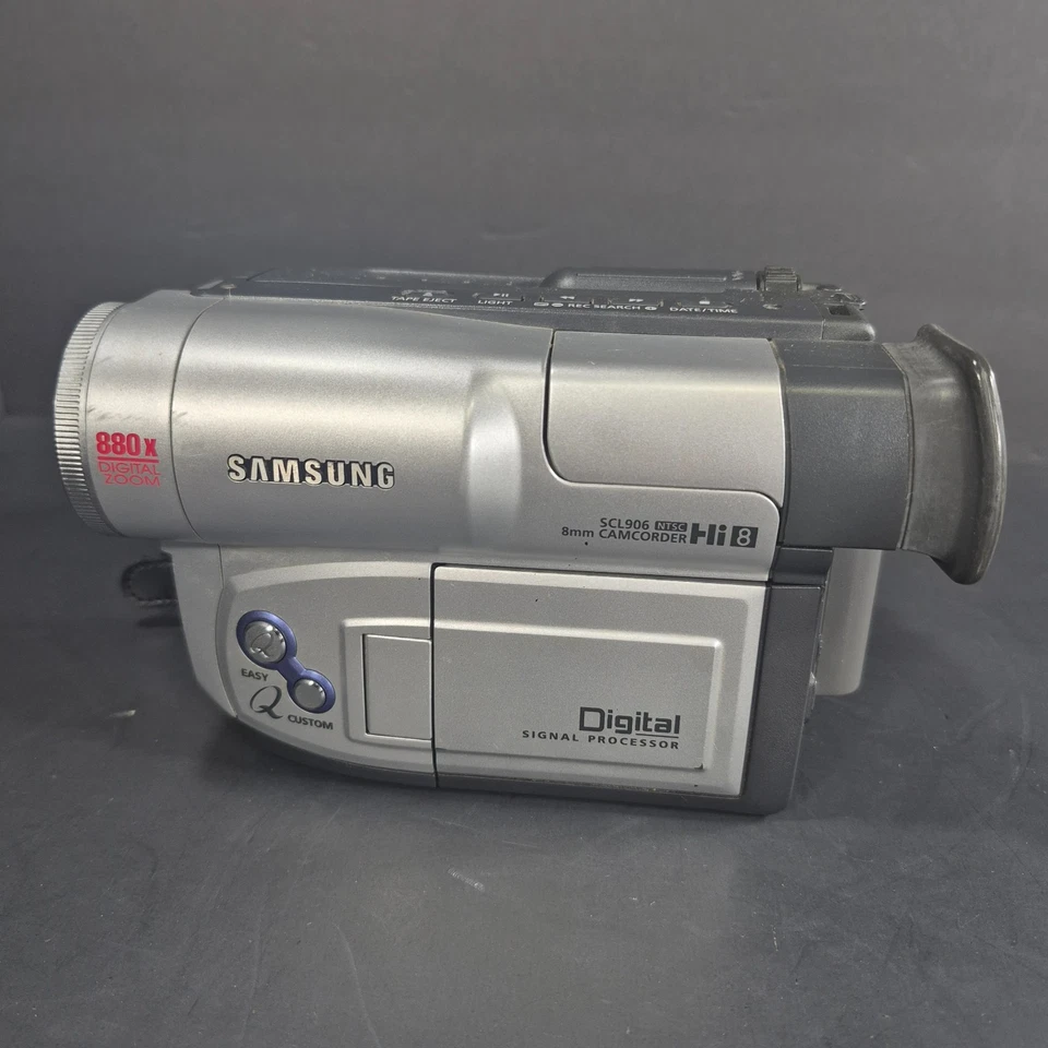 SAMSUNG SCL906 HI8 8mm Camcorder W/Charger Strap & Remote ●READ● - Image 4 of 4
