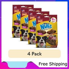 4 pack Nylabone Nubz Meaty Center Long Lasting Edible Dry Dog Chew 16 Count
