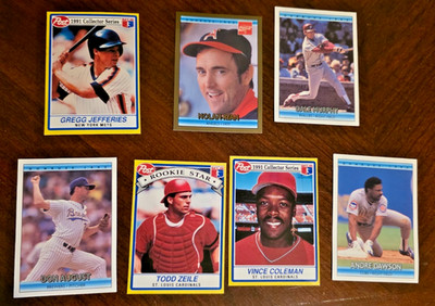 Lot of 7 Baseball Cards   Post 1991 Collector Series & Topps  Nolan Ryan, Dawson