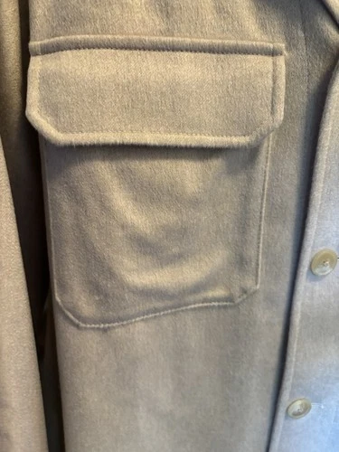 NWT Todd Snyder 100% Italian Cashmere Two-Pocket Overshirt XL *READ* image 3
