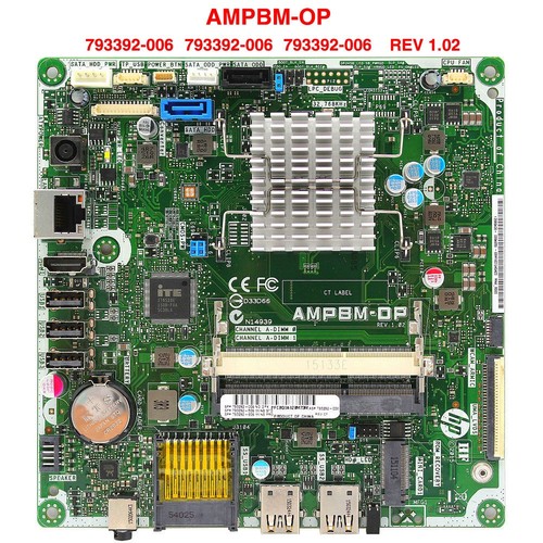 Motherboard For HP 793292-006 Hewlett   f/ 21.5" AiO PC w/   A6-6310 *p0