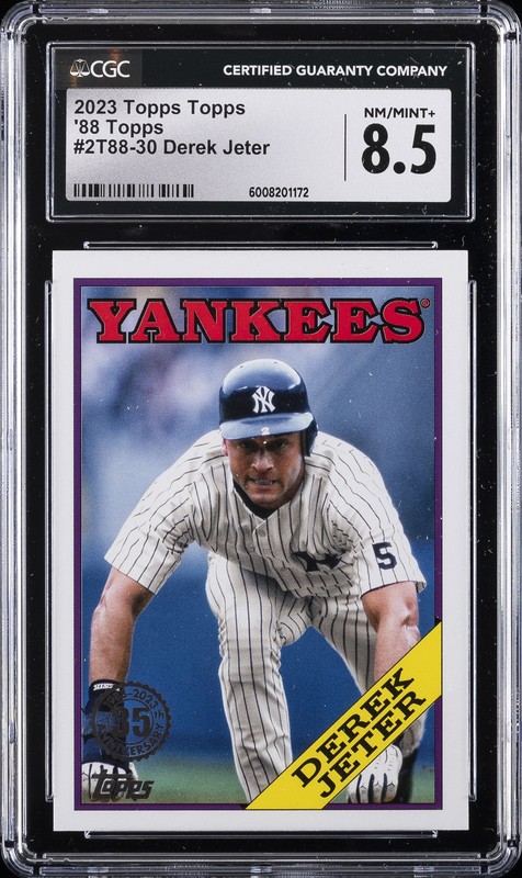 2023 TOPPS TOPPS '88 TOPPS #2T88-30 DEREK JETER CGC 8.5