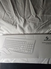 Ultra Slim Wireless Keyboard and Mouse Combo, Silent Compact Keyboard Mouse Set