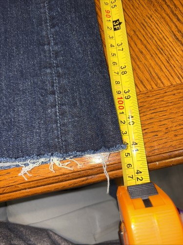 Vigoss Women's Jeans Size 24 "The Chelsea" Capri Boot Cut Trimmed Length Crop - Picture 15 of 17
