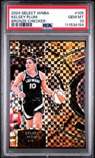 2024 Panini Select Wnba #105 Kelsey Plum Bronze Checker /49 PSA 10