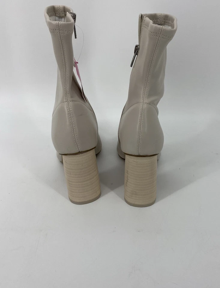 Steve Madden Women’s Cream Heeled Ankle Boots Size 8 NWOT - Image 2 of 4
