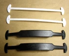Barbie replacement black Handles & white hanger Rods for Case vtg Mattel 70s