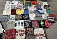 47 T-shirts And Shirts Bundle (Mix Of Modern And Vintage) Please Expect Flaws