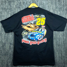 VTG 2007 NASCAR National Guard T-Shirt Mens XL Black Hendrick Motorsports Y2K