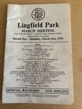 March Meeting, Second Day Run At Lingfield Park 21/3/1970 Race Card