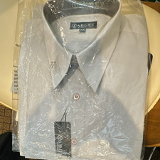 Target Apparel Men's White Solid Dress Shirt Button-Up Point Collar L 16-16.5