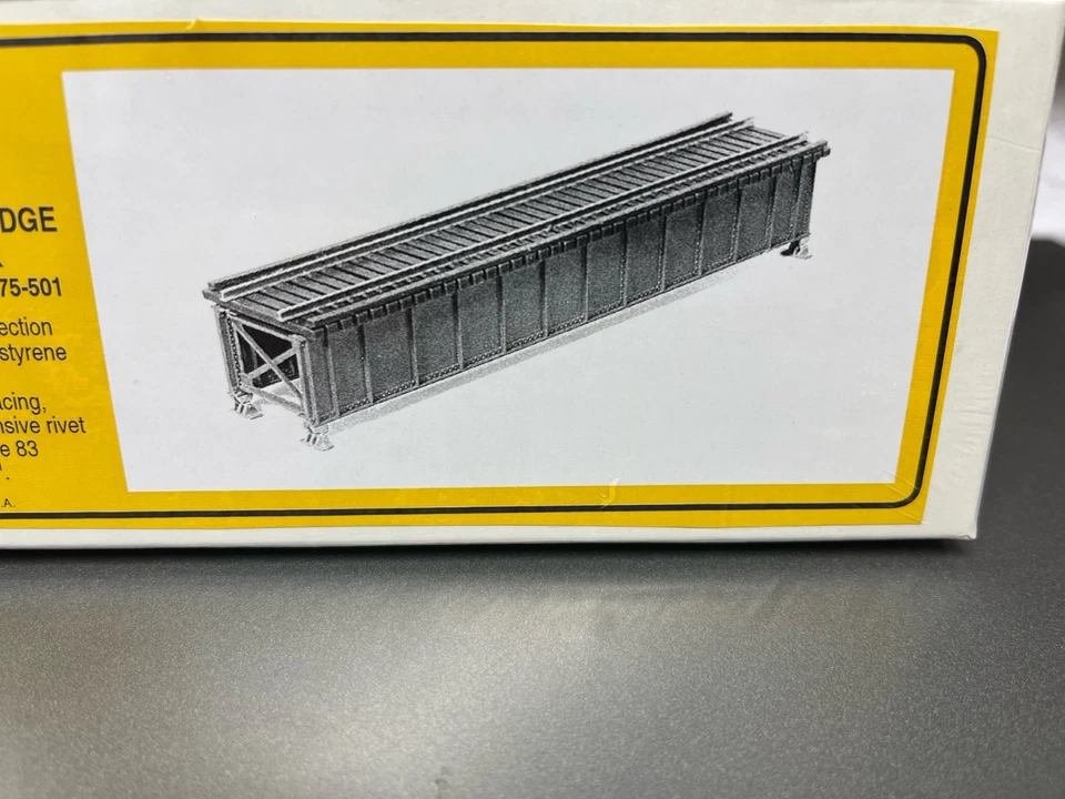 Micro- Engineering #75-501 HO SCALE DECK GRIDER BRIDGE 50' OPEN DECK - Image 2 of 4