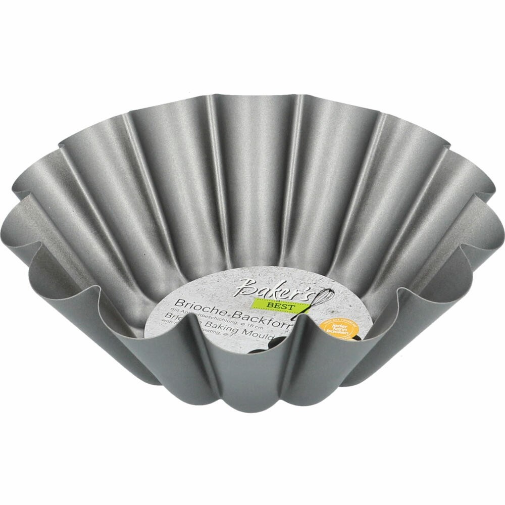 Birkmann Bakers Best Brioche Backform Briocheform Kuchenform Karbonstahl Ø 18 cm