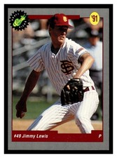 1991 Classic Draft Picks Jimmy Lewis #44 Houston Astros