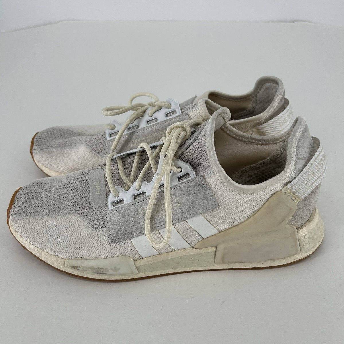 Gray Nmd R1 Adidas Originals Mens NMD_R1 Shoes Sneakers Grey White