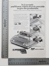 Smith Corona Typewriter Vintage Office Ephemera Magazine Print Ad