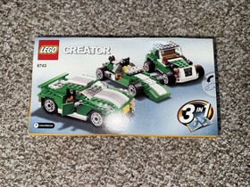 Lego 6743, Street Speeder, 3 in 1 Creator, Hot Rods & Race Cars, NEW in Box