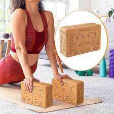 Blocco yoga in sughero per palestra, attrezzatura per fitness, sport al