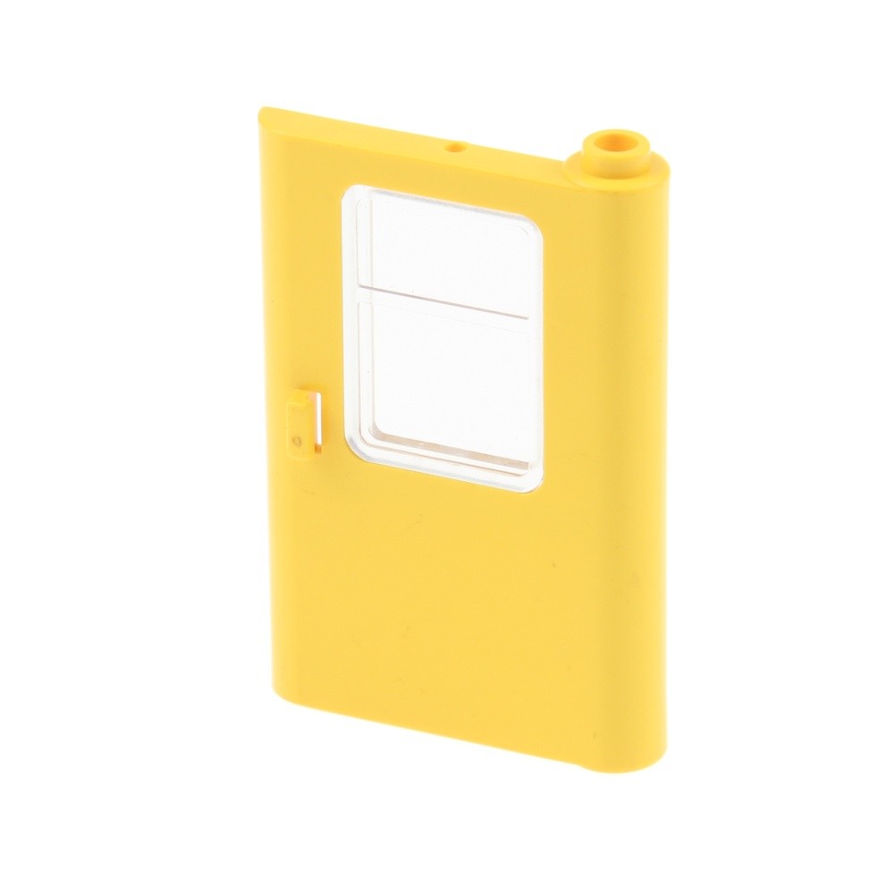 1x Lego Door 1x4x5 Yellow Right Transparent White Brick Train 4183 418224 4182
