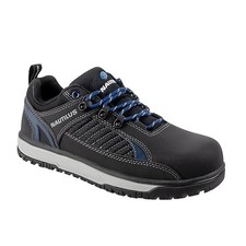 Nautilus Safety Footwear Men's Urban Oxford Alloy Toe EH Work Shoes Black/Blue -
