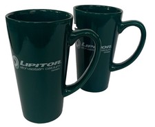 2 VTG Pfizer Lipitor Pharmaceutical Drug Rep Advertising Doctor Coffee Tall Mug