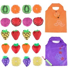 Dodkes 20 Pack Reusable Shopping Bags,Bulk Medium to Large, 20pcs Fruit 