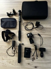 GoPro Hero 7 Black Extra Battery 64and32GB SD External Power Kit Tripods Mounts